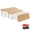 White-3 Pack (XL+L+M), variant on White 2 Pack (L+M) Cable Management Box Organizer for Desk Floor Home Office