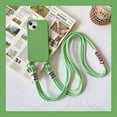 thumbnail image 6 of Silicone iPhone Case with Phone Lanyard, Long Crossbody Strap, Universal Lanyard Neck Strap Protective Case Cover (Mint Green, iPhone 13 Pro Max), 6 of 12
