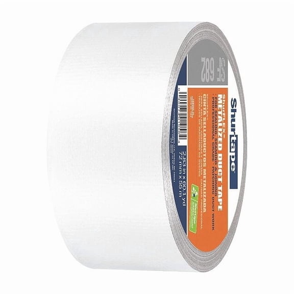 Shurtape Duct Tape, Silver, 60-1/8 yd L, 2-7/8 in W 138664