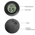thumbnail image 2 of Mini Round LCD Digital Display Thermometer Hygrometer Plastic for Temperature Humidity Monitoring, 2 of 7