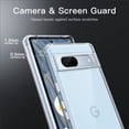 thumbnail image 5 of JETech Case for Google Pixel 7a 6.1-Inch 2023, Non-Yellowing Shockproof Bumper Protective Phone Cover, Anti-Scratch Hard PC Back (Clear), 5 of 6