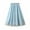 Blue, variant on Elainilye Fashion Women's Flowy Skirt Solid Color Classic Silky High Waist Flowing Half Skirt,Gray