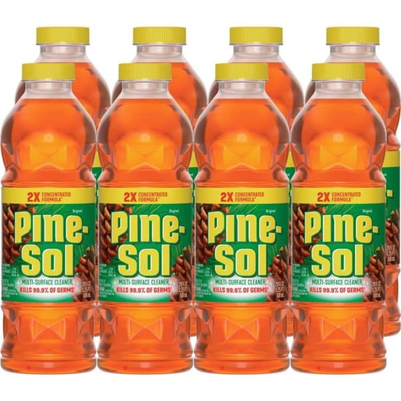 (8 pack) Pine-Sol Multi-Surface Floor Cleaner, Original, 20 Fluid Ounces