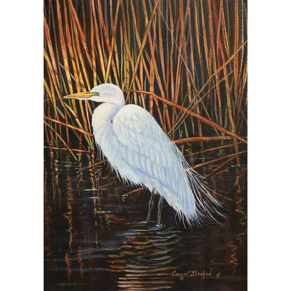 Premier Illuminated House Flag - Egret