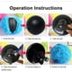 thumbnail image 3 of Bola mágica para perros y gatos, juguete interactivo automático seguro, pelota mágica para perros y gatos, 1 pelota + 4 fundas, 3 of 4