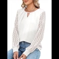 thumbnail image 2 of Camisas de Larga para Mujer, Blusas de Encaje, Ropa Informal de Negocios, Moda de Otoño, Blusas Tejidas Y2k S, 2 of 9