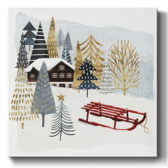 Christmas Chalet II- Gallery Wrapped Canvas