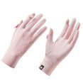 thumbnail image 1 of Guantes de protección solar para mujer, de verano, para exteriores, protección solar, finos, transpirables, antideslizantes, de hilo crudo, con fugas en los dedos, guantes deportivos para montar, 1 of 3
