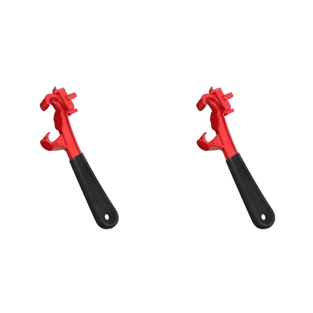 2X Llave para Tapones y Herramienta para Abrir Baldes : Herramienta para Quitar Tapas de Bidones de Aluminio de 5 A 55 Galones, Latas de Pintura y Cubos