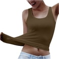 thumbnail image 2 of SMihono Hauts pour Femmes Débardeur pour Femmes Doublure en Coton pour Femmes Débardeur à Col Rond Hauts avec un Beau Dos Débardeurs pour Femmes Hauts d'Été pour Femmes, 2 of 5