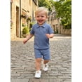 thumbnail image 6 of Cenuakty 6M-4T Boys Shorts Set, Short Sleeve Shirt with Elastic Waist Shorts Toddler Set Summer Outfit, 6 of 9