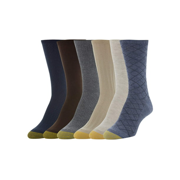 GOLDTOE - Gold Toe Women's Casual Texture Crew Socks, 6 Pairs - Walmart ...