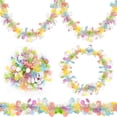 thumbnail image 6 of Qocolhg 16.5ft Easter Tinsel Garland with Confetti Colorful Metallic Tinsel Twist Garland Spring Hanging Garland Decoration for Easter Holiday Door Tree Mantel Party Supplies, Clearance, 6 of 9