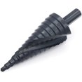 thumbnail image 5 of Broca escalonada de nitruración en espiral Hss de 3 uds para cortar agujeros agrandar chapa metálica Pcv carpintería 4-12mm/4-20mm/4-32mm. Afortunado Sencillez, 5 of 5