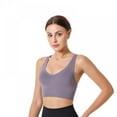 thumbnail image 3 of Womens Sports Bras - Cross Back Padded Wirefree Comfort Workout Bras for Yoga Fitness, 3 of 7
