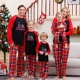 thumbnail image 6 of Uaswgudfs Family Pajamas Matching Sets, Cute Christmas Printed 2 Piece Sleepwear Holiday PJs Plaid Jammies for Couples, 6 of 6