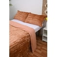 thumbnail image 5 of HandloomBazzar Ultra-Luxe Velvet Duvet Cover, Boho Bedding UO Comforter Donna Cover, 3 Pcs Set Tera Cota Crush Color Duvet Set, Velvet Bedding Set, Twin Size 68" x 90" Inches, 5 of 7