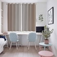 thumbnail image 5 of Brown Gray Ombre Kitchen Curtains 72 Inch Length, Modern Gradient Abstract Art Grommet Top Bedroom Living Room Curtains, Light Filtering Cafe Curtain Drapes 2 Panels Set 104''x72'', 5 of 9