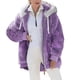 thumbnail image 5 of Abrigo con capucha Qarigey morado para mujer invierno 3XL, 5 of 6