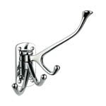 CH332 CP Heavy-Duty Zinc Alloy Coat Hooks (3 Hooks)