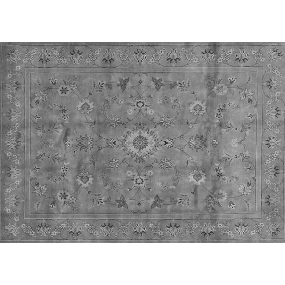 Ahgly Company Indoor Rectangle Abstract Gray Contemporary Area Rugs, 7' x 9'