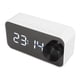 thumbnail image 3 of Reloj despertador con espejo, altavoz inalámbrico Bluetooth, reloj despertador multifunción, altavoz estéreo Bluetooth, tecnología avanzada, 3 of 12