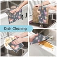 thumbnail image 2 of Yayeee 6 Pack Kitchen Dish Cloths Set for Washing Soft Drying Absorbent Microfiber Towels, Neon Llamas Pattern, 2 of 9