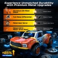thumbnail image 3 of DEERC 1/14 Fast Brushless RC Car for Adults, Max 46+ mph Off-Road Truck, 4WD Waterproof RC, High Speed Remote Control Car, 2 * 3S Lipo, All Terrain RC Truggy for Snow, Sand & Mud, 3 of 7