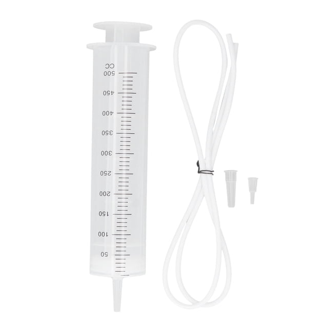 Jeringa grande de polipropileno de 500 ml de capacidad con juego de herramientas de escala para dispensar