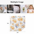 thumbnail image 5 of Orange Watercolor Floral Cloth Napkins, Spring Flower Abstract Art Washable and Reusable Dinner Napkins Set of 2, Table Napkin for Kitchen Party Birthday Wedding Hotel Housewarming 20"x20", 5 of 9