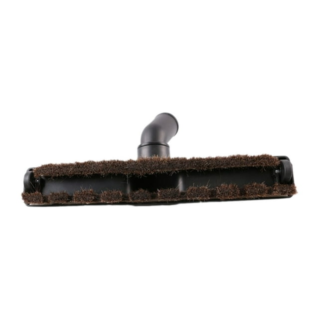 Cepillo de cerdas de crin de caballo para aspiradora con ruedas, cabezal para suelos duros de madera, 35/32 mm 32 mm de diámetro.