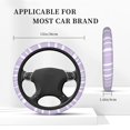 thumbnail image 6 of YFYANG Universal Elastic Purple Line Texture Car Steering Wheel Cover, Non-Slip Sweat Absorbent, 6 of 8