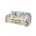 thumbnail image 2 of Boho Green Flower Couch Cover for 2 Cushion Sofa, Botanical Watercolor Leaf Floral Washable Loveseat Sofa Covers Slipcover for Sectional Sofas L-Shaped, Couch Throw Cover 71"x118", 2 of 9