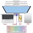 thumbnail image 4 of 61 Keys Gaming Keyboard, Tri Mode Compact Membrane Keyboard RGB Backlit 2.4G  Wired Gaming Keyboard for Home Dormitory Office., 4 of 7