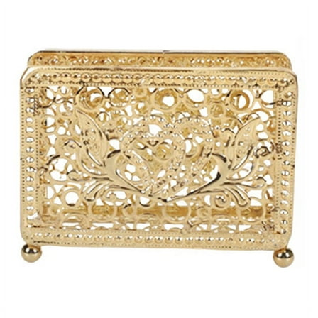 Napkin Holder Wear- Organization Retro Western Restaurant Paper Rack Table Tissue Storage Holder Napkins Stand,1 * Iron Napkin Holder,Gold