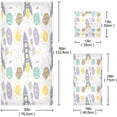 thumbnail image 3 of Coolnut Cartoon Space Bathroom Towel Set Absorbent Soft 3-Piece Bath Towel Hand Towel Washcloth Decorative Towels for Bathroom Gym Hotel Beach Swimming Pool Washcloth Gift, 3 of 7