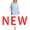 Blue, variant on 100% Cotton Plus Size Nightgowns for Women Short Sleeve Ladies Sleepwear