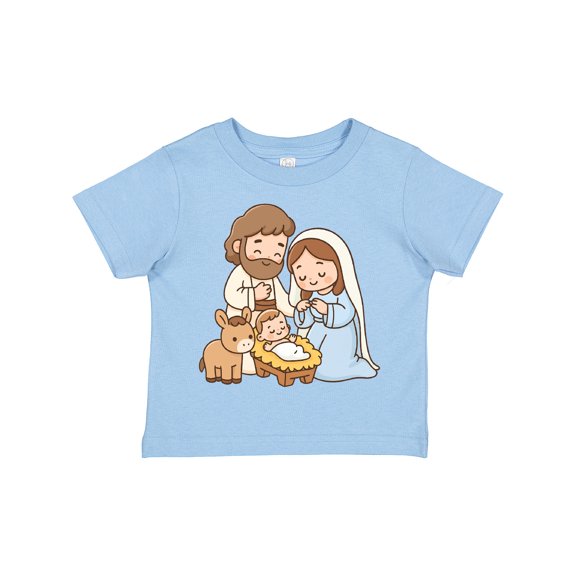 Inktastic Nativity Scene Christmas Manger Boys or Girls Toddler T-Shirt