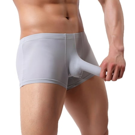 

Panties For Men New Ice-Threaded Bullet Sexy Breathable Nose Underwear