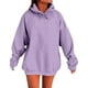 thumbnail image 3 of Tops formales,Sudadera con capucha para mujer, blusa informal de manga larga, blusa lisa de poliéster, largo regular para casa o el trabajo, sopatenor, 3 of 8