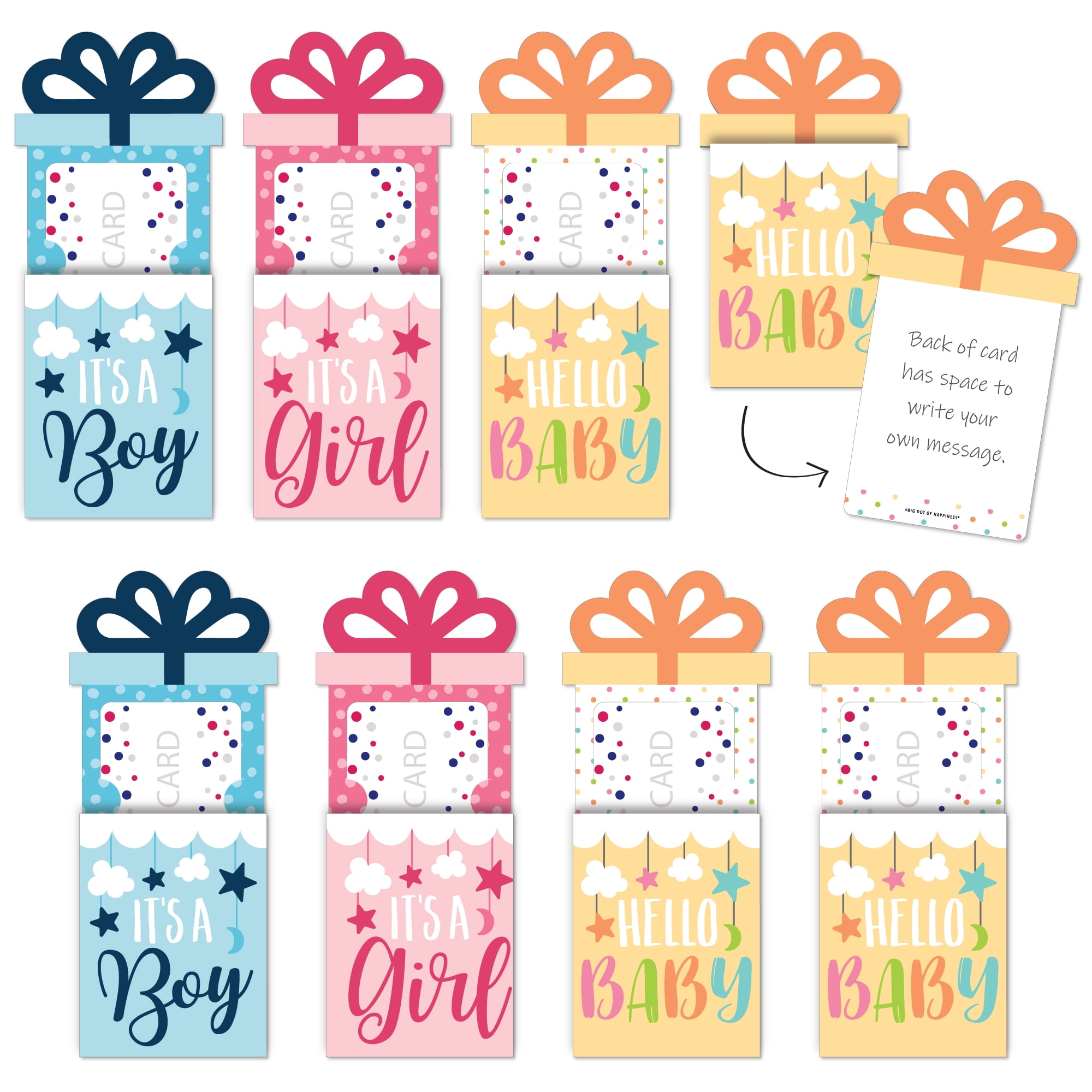 20 SWEET BABY FEET  Baby Shower INVITATIONS & ENVELOPES & SEALS Cards 5.5X4 FLAT 
