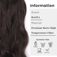 thumbnail image 2 of GFDYREE Invisible Wire Hair Extensions, Dark Brown 20 Inch Long Wavy Hair Extension with Secure Clips, Chocolate Brown Natural Curly Hairpieces for Women, 2 of 6