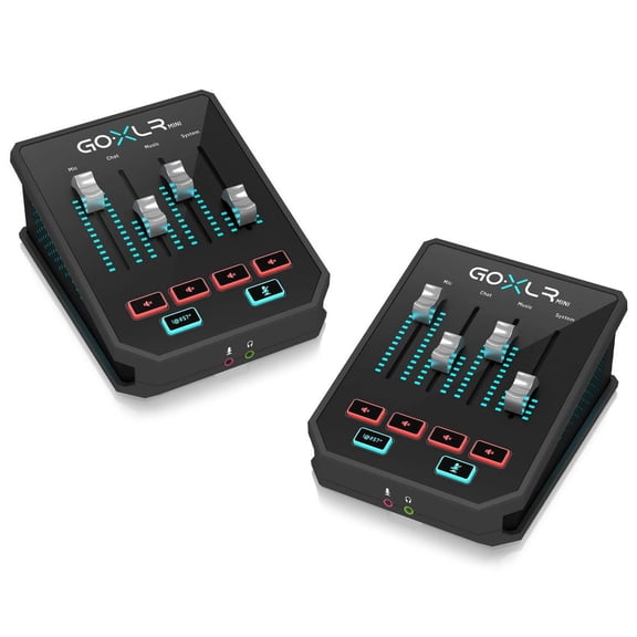 TC Helicon 2 Pack GO XLR Mini Online Broadcast Mixer with USB Audio Interface