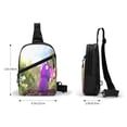 thumbnail image 4 of Lsque Pikmin Pattern Chest Package – Foldable Waterproof Chest Bag with Adjustable Shoulder Strap, Double Zipper Compartments & D-Buckle Design, 4 of 7