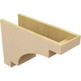 thumbnail image 5 of 9"W x 27"D x 18"H Classic Mediterranean Rough Cedar Woodgrain TimberThane Corbel, Primed Tan, 5 of 6