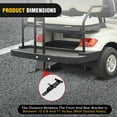 thumbnail image 6 of Nilight Universal Golf Cart Trailer Hitch w/2" Receiver Golf Cart Rear Seat Rear Hitch Kit Compatible for Footrest Club Car EZGO Yamaha Golf Cart Use on Step on Back of Golf Cart,2 Years Warranty, 6 of 9