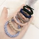 thumbnail image 5 of Estilo Simple y Fresco Chica Contraste Color Twist Hair Loop Dulce y Lindo Nudo Alto Elástico Cuerda para el Cabello Accesorios para el Cabello para Mujeres, 5 of 6