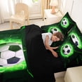 thumbnail image 5 of Erosebridal Football 7 Pieces Bedding Comforter Set For Soccer Gamer,Ball Sport Games Kids Full Bedding Set For Boys,Reversible Black, 5 of 7