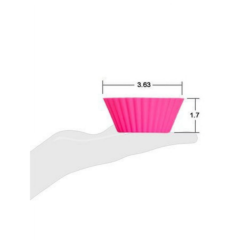 Pantry Elements Jumbo Silicone Muffin Cups - 12 Large 3-5/8 inch Baking  Liners with Bonus Screw Top Storage Jar 