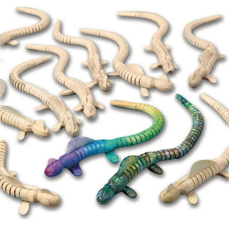 UPC: 0840614134339 | Flexible Wood Lizards (Pack of 12)